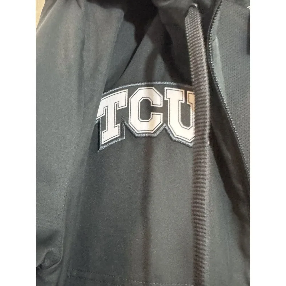 Nike TCU Horned Frogs Full Zip Mens S Pullover Gray Dri‎ Fit